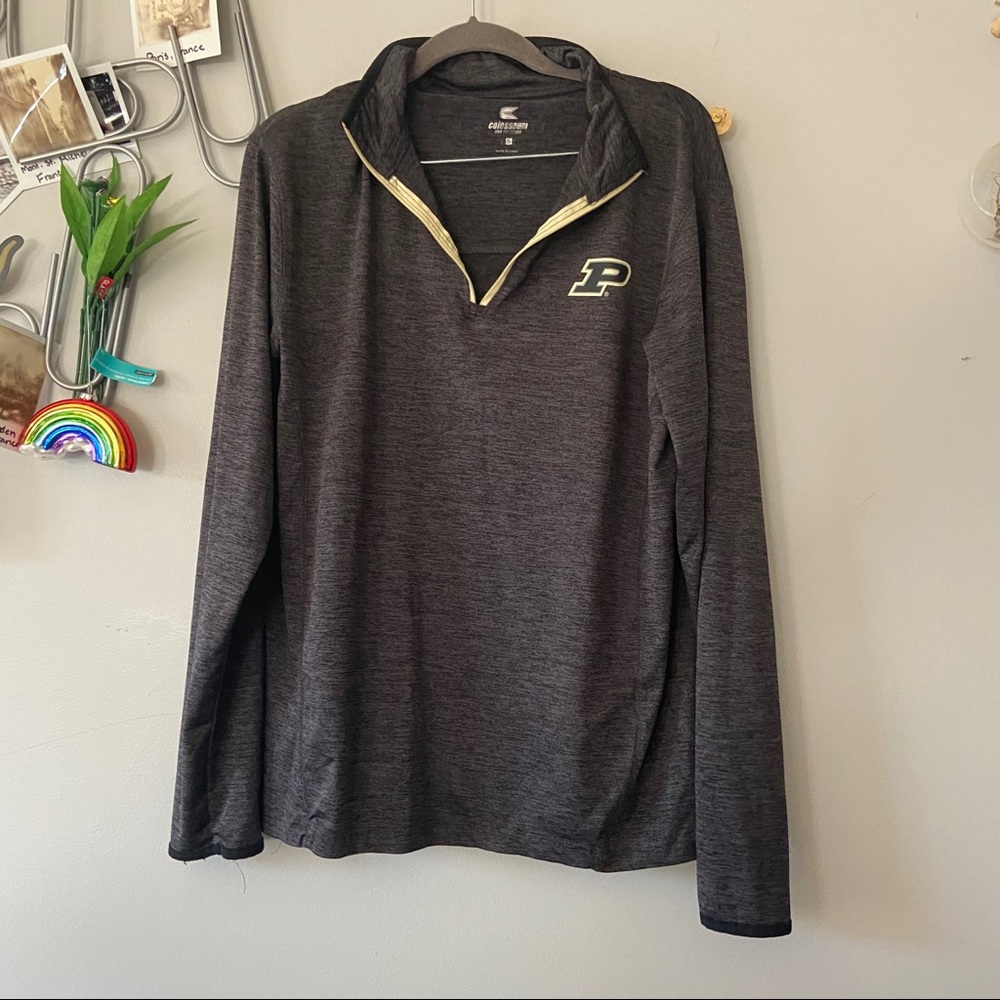 Purdue long sleeve quarter zip